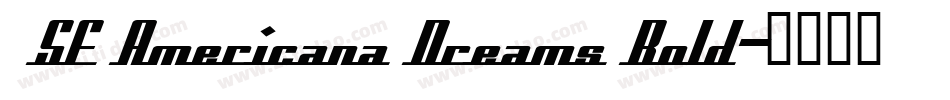  SF Americana Dreams Bold字体转换